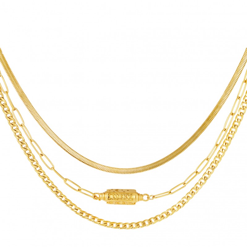 ELITE Necklace, Gold, Stainless Steel | Zeneru