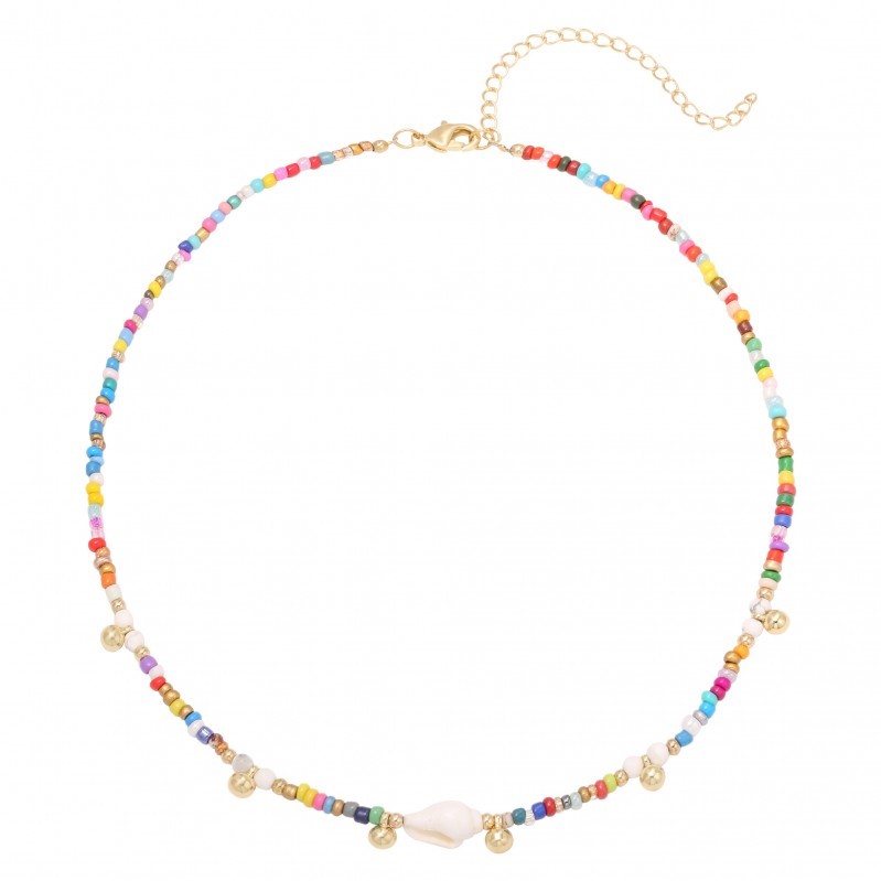 WONDERLAND Necklace, Multi, Copper and Pearls | Zeneru